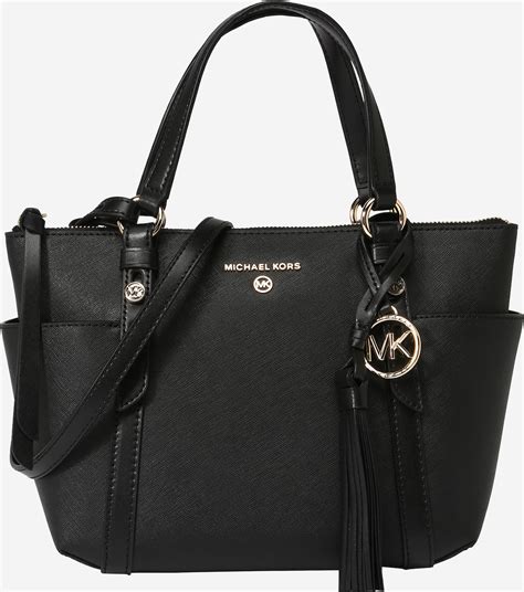 michael kors schwarze tasche mit silber|Designer.